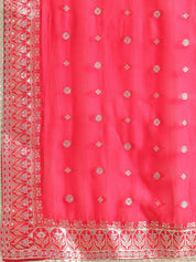 Red Embroidered Anarkali Set with Dupatta
