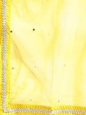 Yellow Embroidered Jacket Style Sharara Suit Set