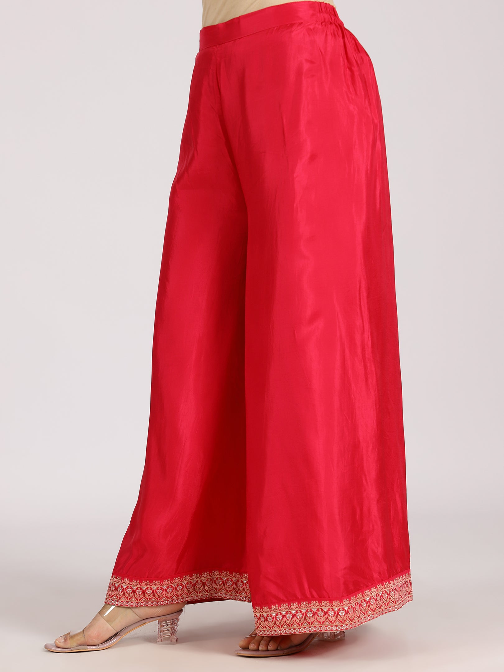Red Embroidered Anarkali Set with Dupatta