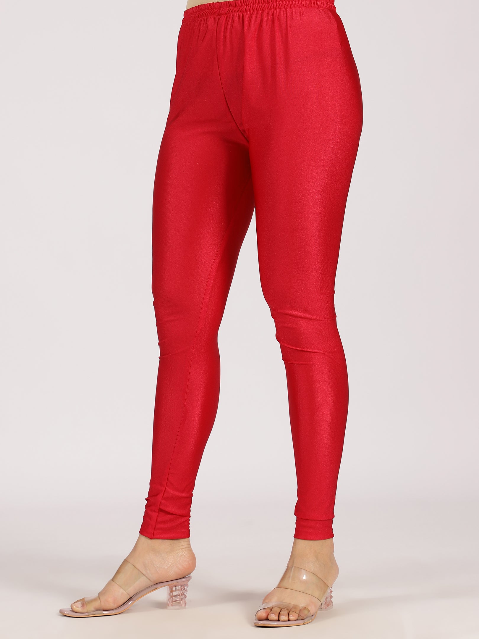 Radiant Red Anarkali Gown with Mirror Work and Zari Dupatta