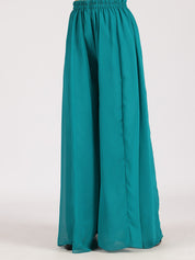 Teal Embroidered Palazzo Set with Dupatta