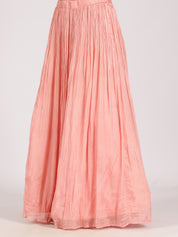 Elegant Peach Embroidered Anarkali Suit
