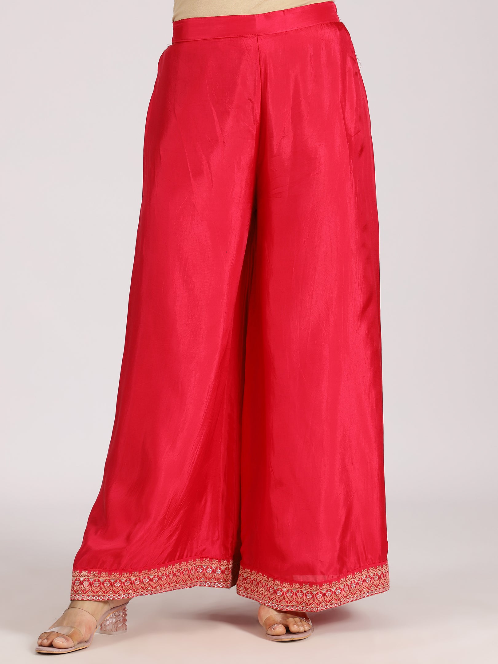 Red Embroidered Anarkali Set with Dupatta