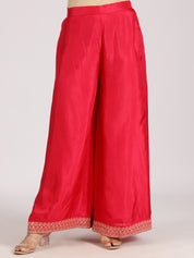 Red Embroidered Anarkali Set with Dupatta