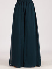 Elegant Teal Embroidered Palazzo Set with Dupatta