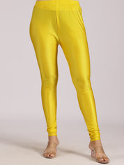 Sunshine Yellow Anarkali Gown with Mirror Work & Zari Dupatta