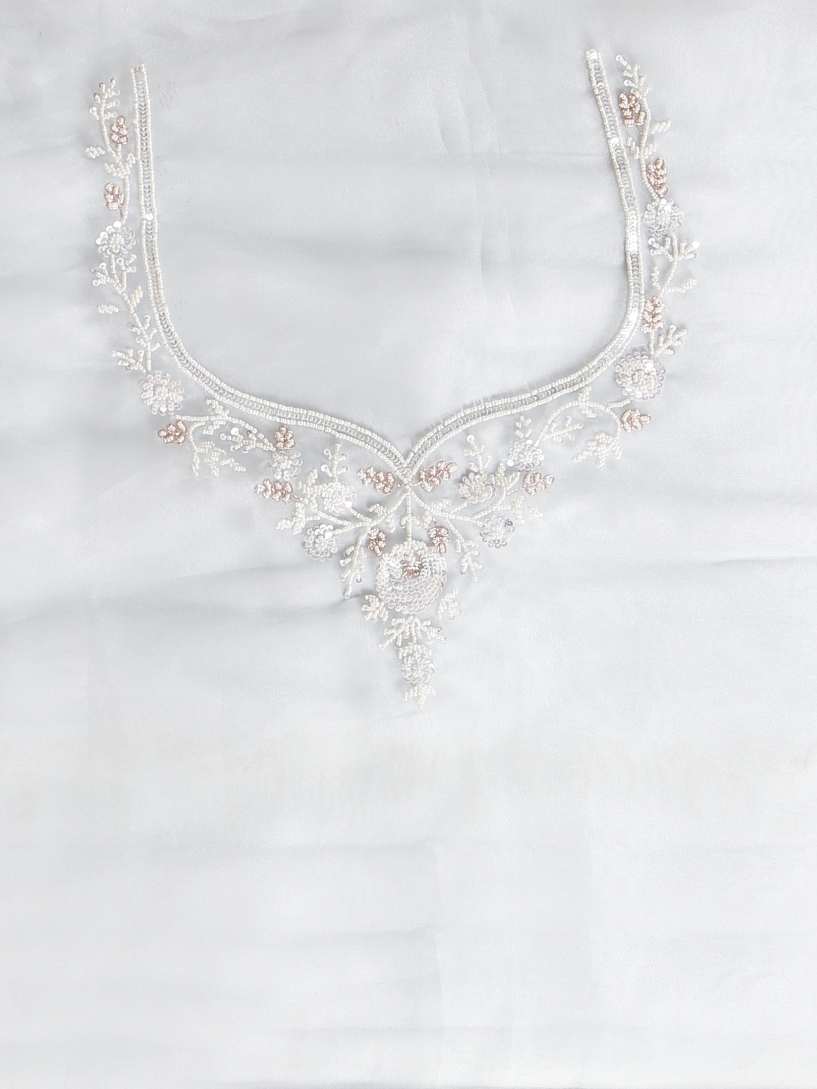 Embroidered Net Saree