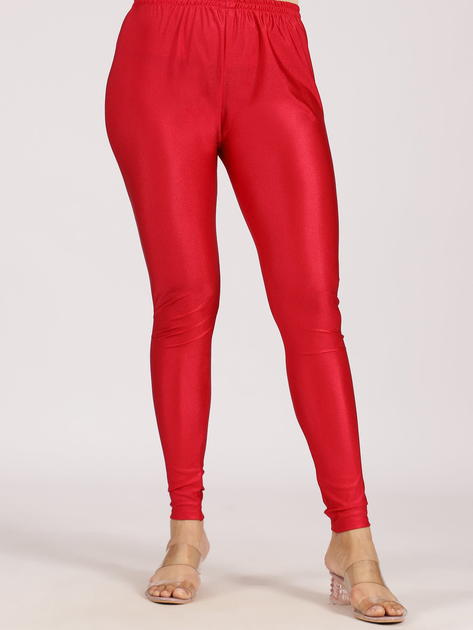 Radiant Red Anarkali Gown with Mirror Work and Zari Dupatta