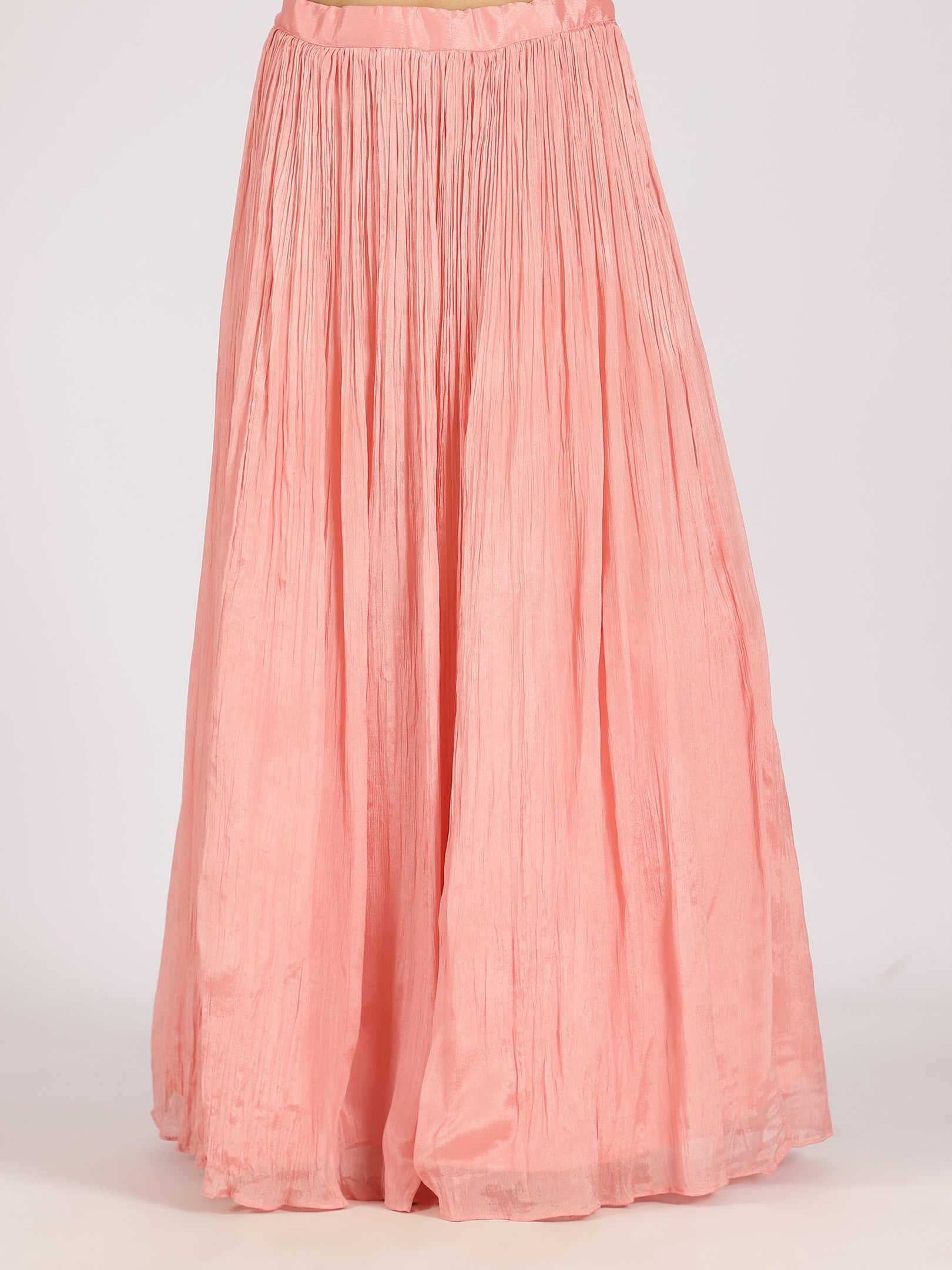 Elegant Peach Embroidered Anarkali Suit