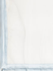 Elegant Ice-Blue Embroidered Gown