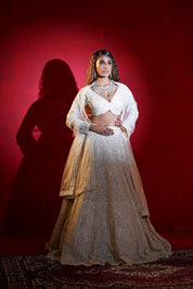 Intricately Textured Lehenga Set