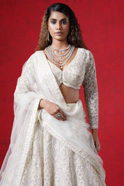 Intricately Textured Lehenga Set