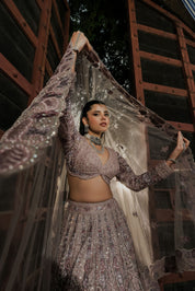 Rose Embellished Bridal Lehenga