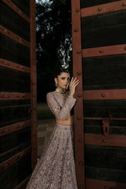Rose Embellished Bridal Lehenga
