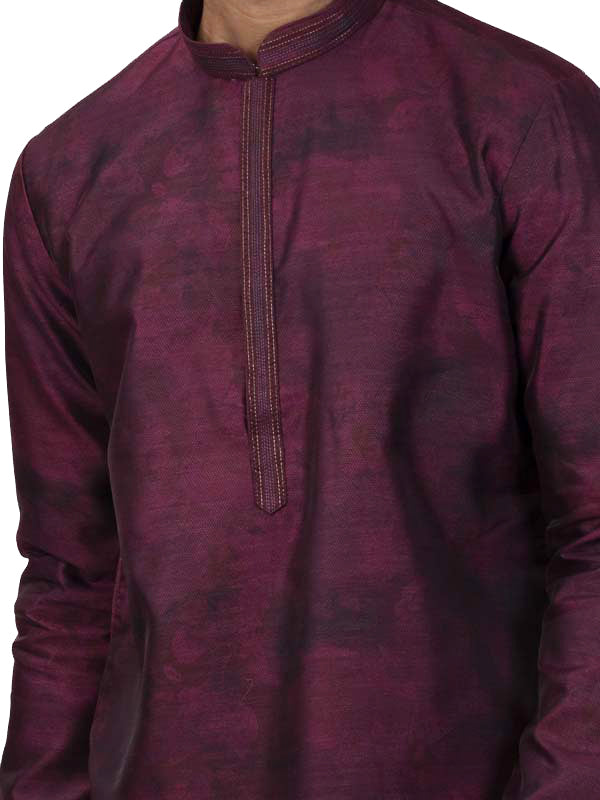 Royal Maroon Printed Kurta Set