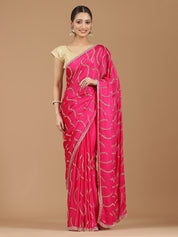 Satin Silk Saree with Sparkling Sequin Embroidery