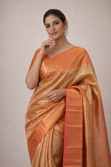 DIVA Coral Pink Premium Silk Saree | Elegant Traditional Wear