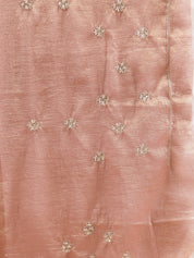 Tissue Silk Saree with Intricate Stonework Border