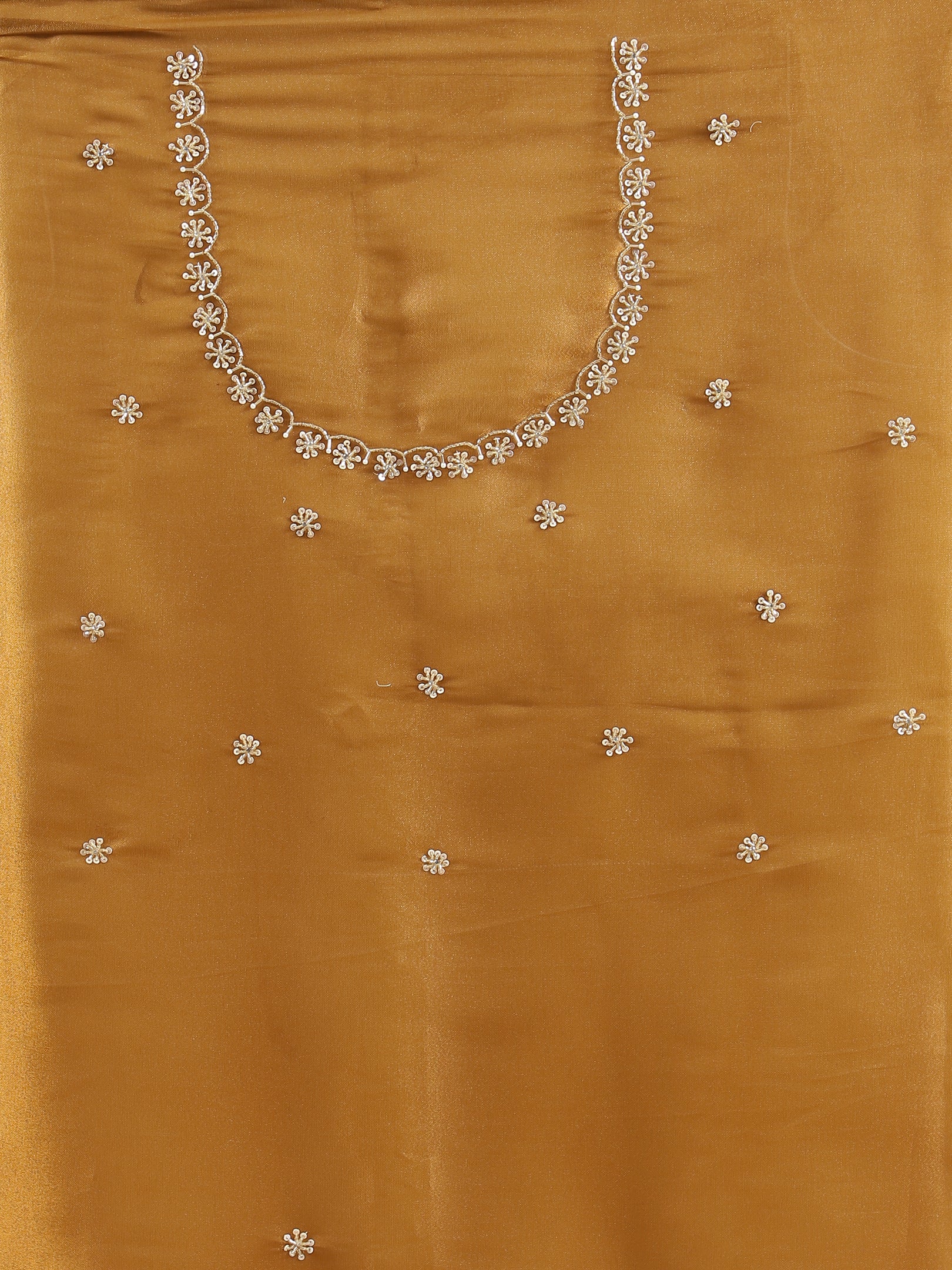 Satin Silk Saree with Delicate Stonework Border