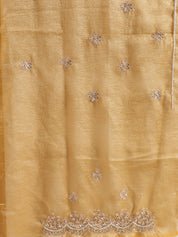 Tissue Silk Saree with Intricate Stonework Border