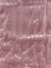 Elegant Pink Satin Silk Saree with Sequin Embroidery