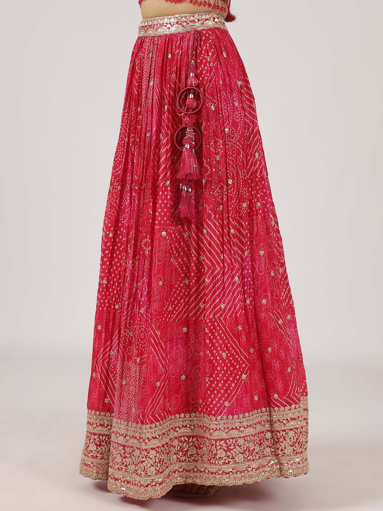 Blush Pink Soft Georgette Lehenga with Sequin Embroidered Blouse