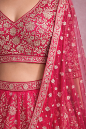 Diva Rani Pink Banarasi Silk Lehenga Set