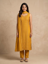 Cotton Salwar Suit Yellow With Dupatta