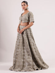 Elegant Tuscany Sequins Work Lehenga with Embroidered Choli & Dupatta