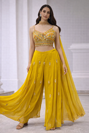 Pooja Yellow Georgette Palazzo Set
| DIVA