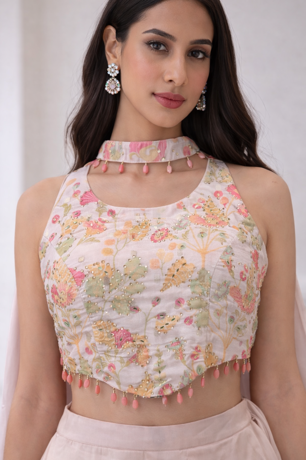 Cream Banarasi Gopi FN Palazzo Set | DIVA