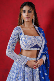 Heavily Embroidered Bridal Lehenga