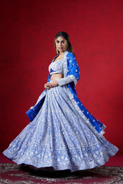 Heavily Embroidered Bridal Lehenga