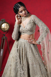 Gold Embellished Bridal Lehenga Set