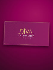 Diva Celebration Lounge gift card envelope
