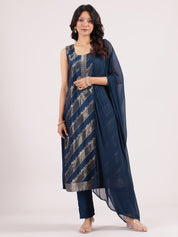 Stunning Aegean Banarasi Salwar Suit with Georgette Dupatta