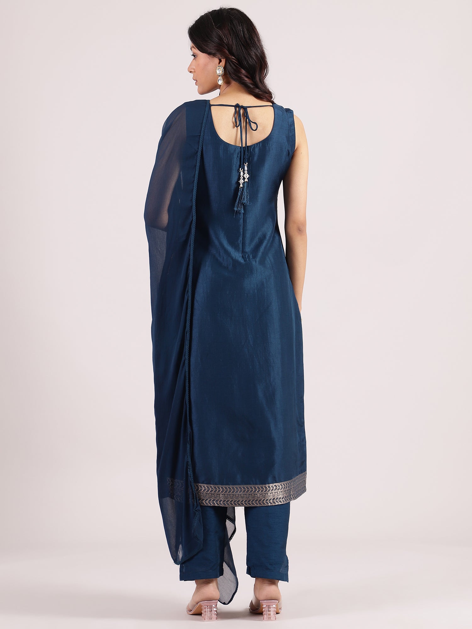 Stunning Aegean Banarasi Salwar Suit with Georgette Dupatta